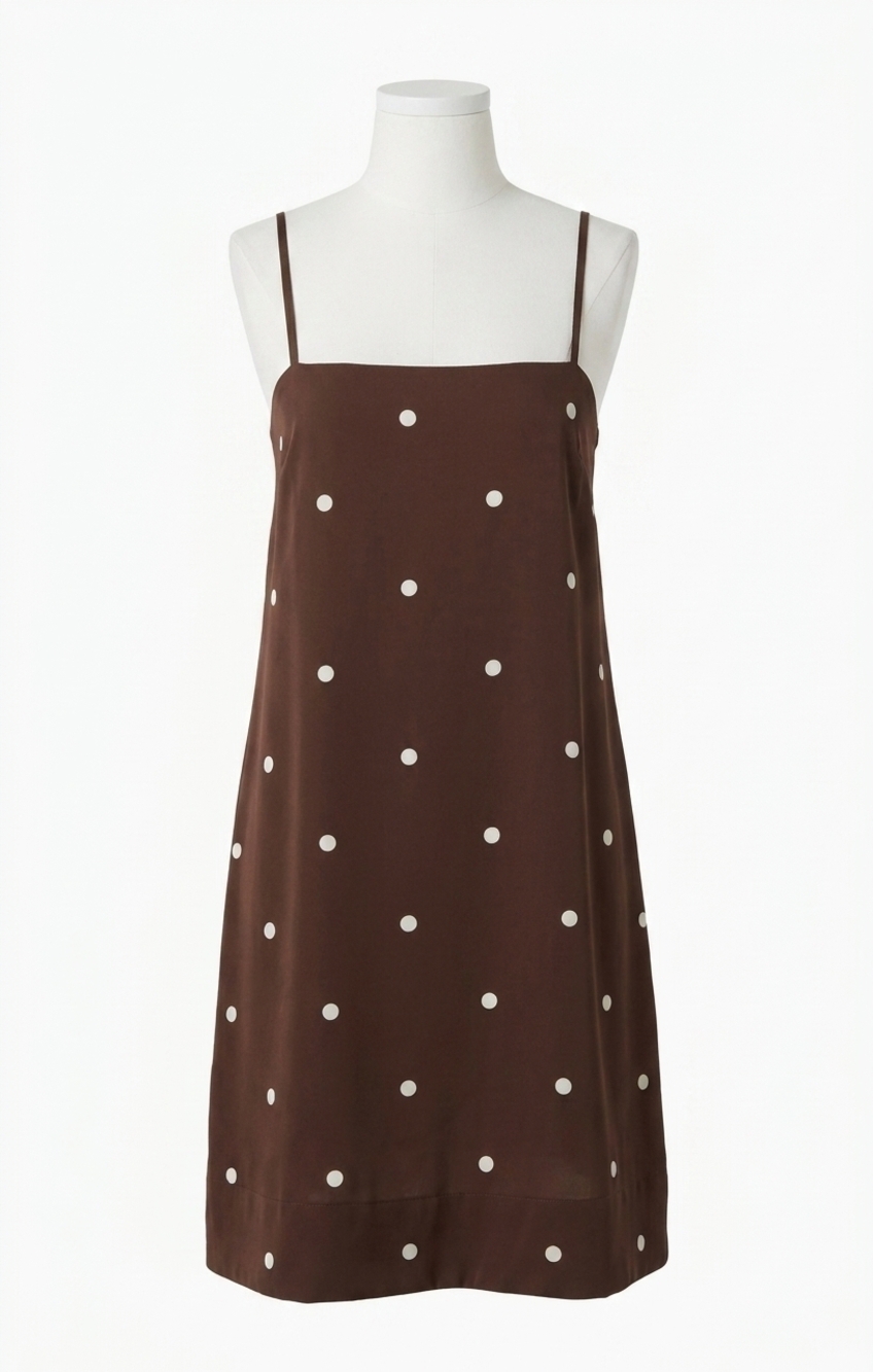 NEW Z SUPPLY maude dot mini dress in chocolate cherry